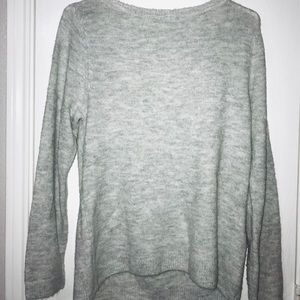 A gray sweater